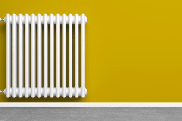 radiator with cold spots